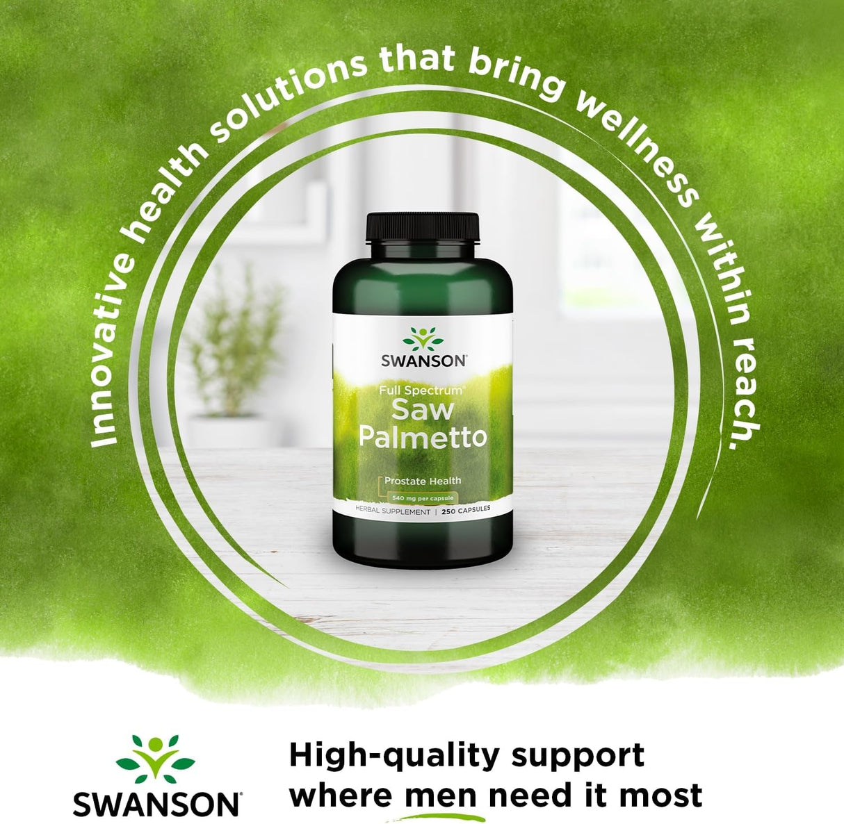 Suplemento Saw Palmetto 0.02 oz 250 cápsulas por Swanson