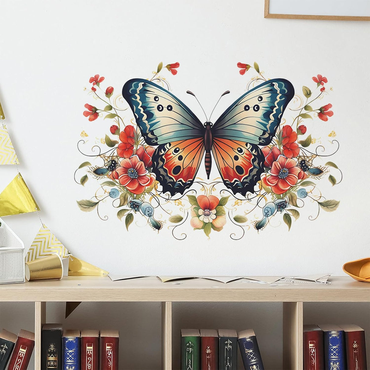 Vinilos decorativos mariposas TUOKING, removibles, modelo fun-e34