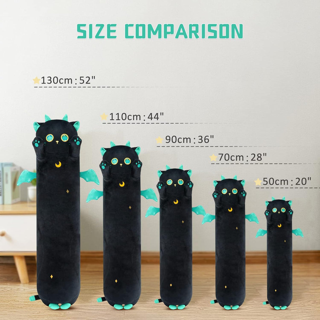 Peluche de gato color negro 20 pulgadas