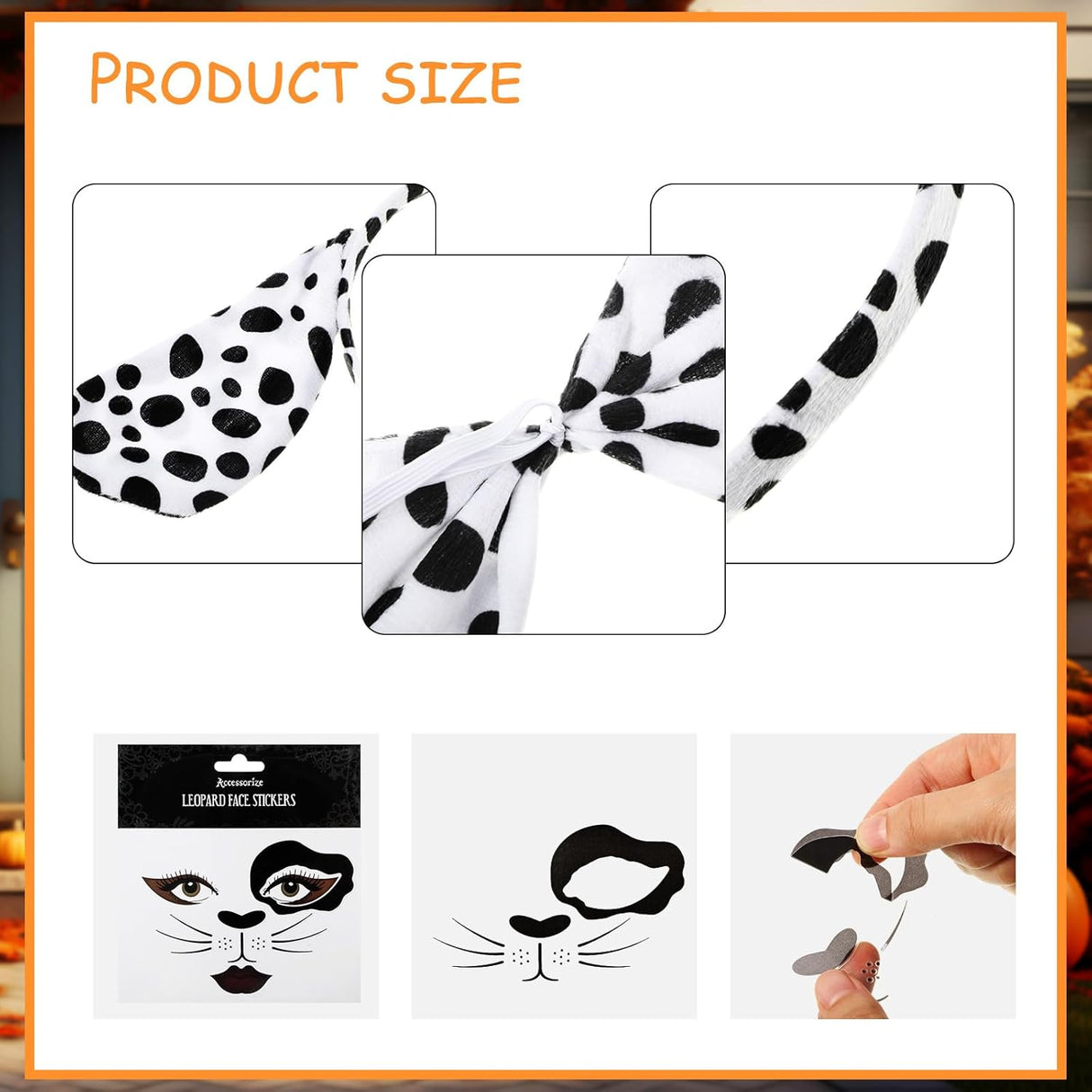 Disfraz de Gato de Leopardo Janinka con Accesorios para Cosplay