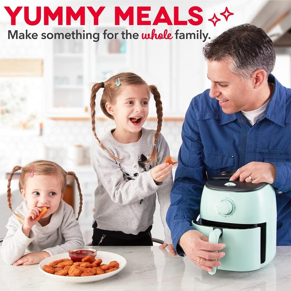 Freidora de aire DASH Tasti-Crisp 2.6 Qt, compacta, 1000W