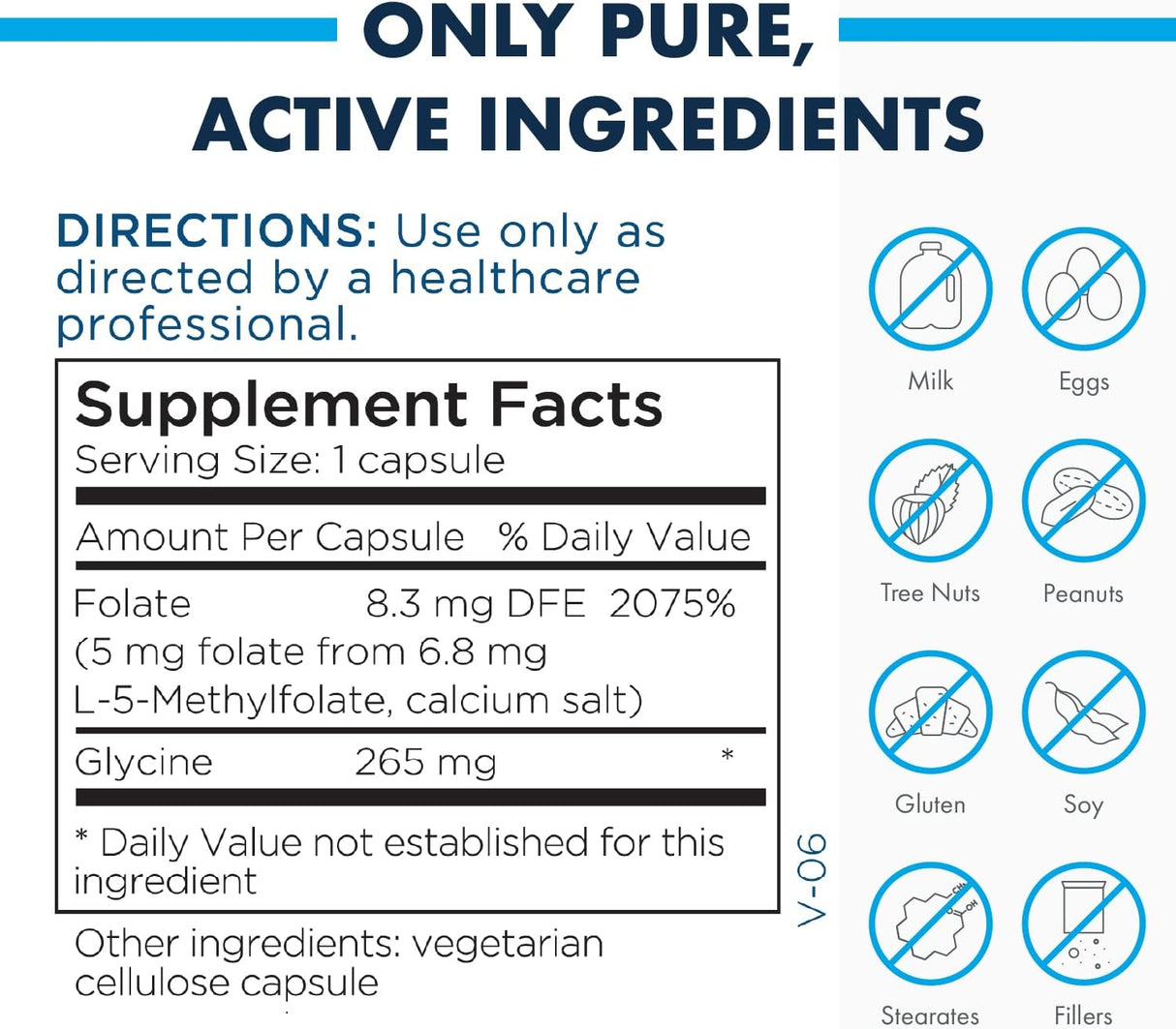 Suplemento MethylPro 5 mg de L-metilfolato (30 cápsulas)