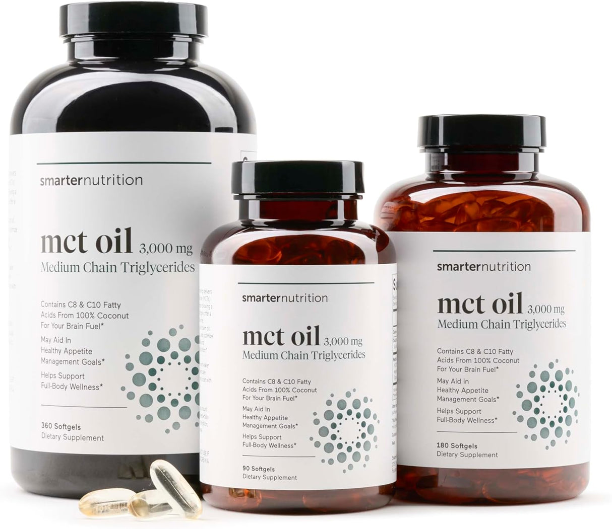 Cápsulas de MCT de Coco Smarter Nutrition - Keto, 90 cápsulas