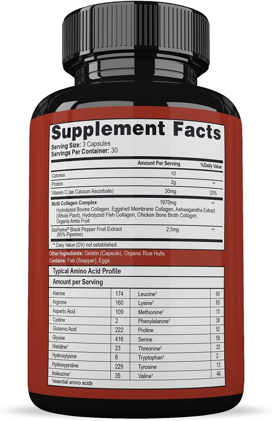 Píldoras de Colágeno Multi Tipo con Hierbas Orgánicas