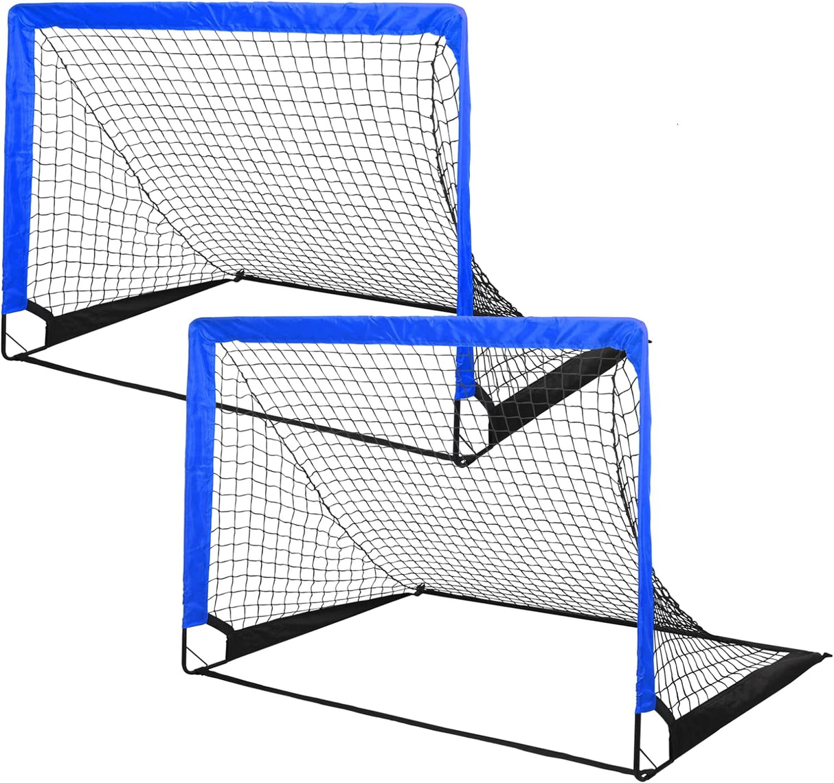 Simple Deluxe Portería de fútbol portátil viene con 2 bolsas