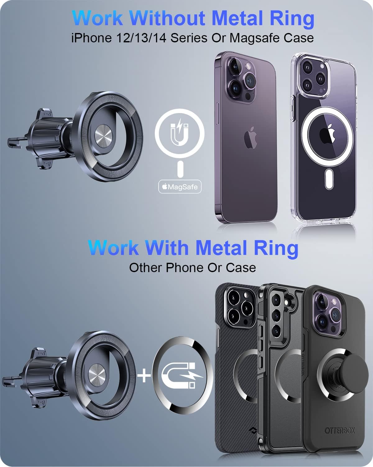 OQTIQ Soporte magnético MagSafe Case Mini accesorios