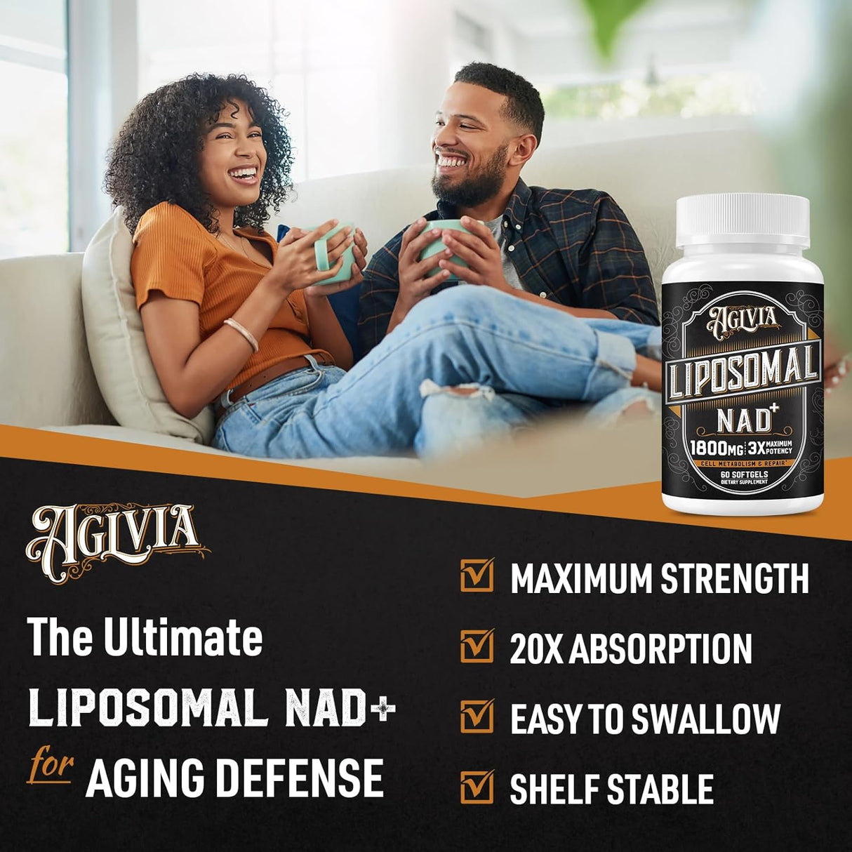 Suplemento liposomal NAD de 1800 MG Research Labs