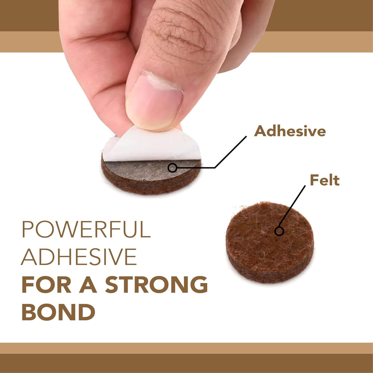 Almohadillas de fieltro para muebles Serenelife, 45 protectores