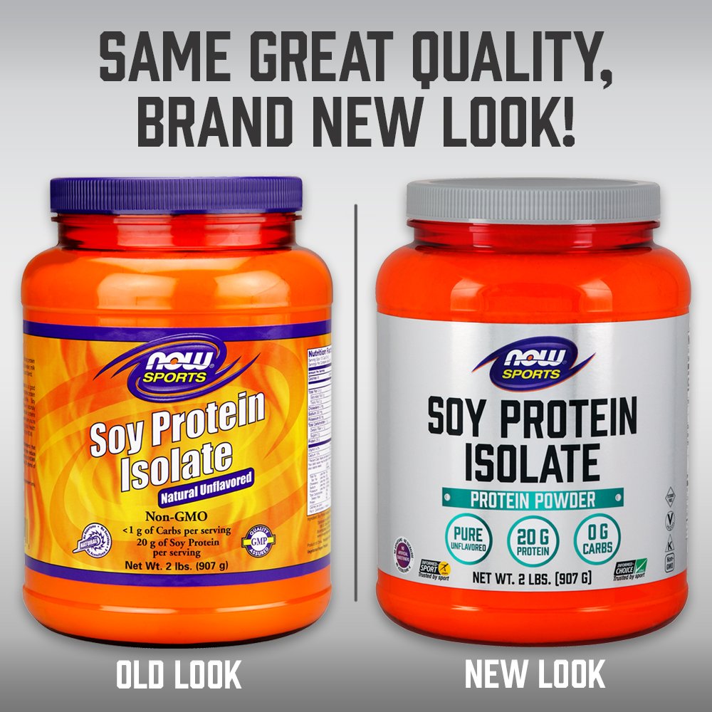 NOW Sports Protein Isolate, sin sabor, 2 libras
