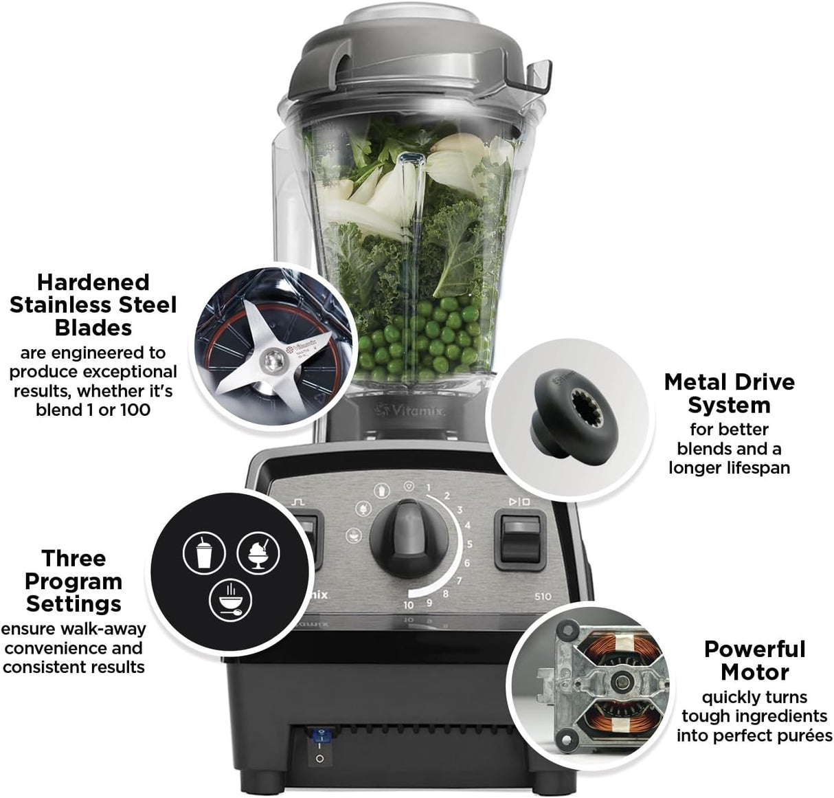 Licuadora Vitamix Propel 510, 48 oz, programas preestablecidos