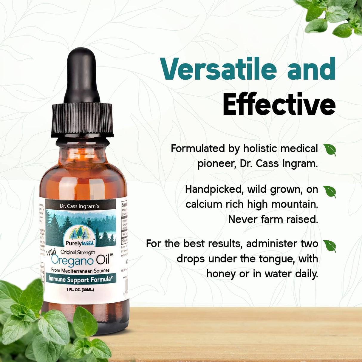 Aceite de Orégano Salvaje Mediterráneo - Apoyo Inmune Original