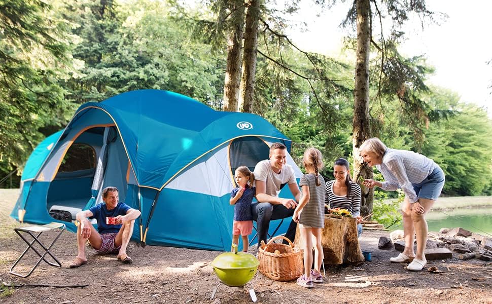 Tienda UNP Carpa Familiar 10 Personas, Doble Capa, Impermeable