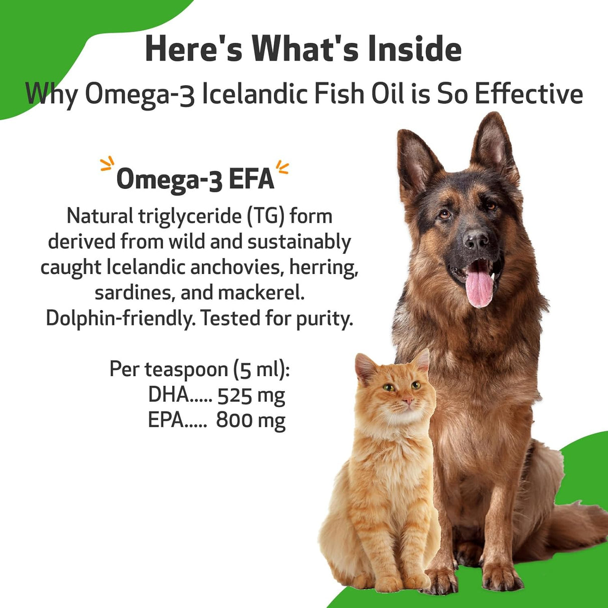 Aceite de pescado omega-3 Daily EFA para perros y gatos