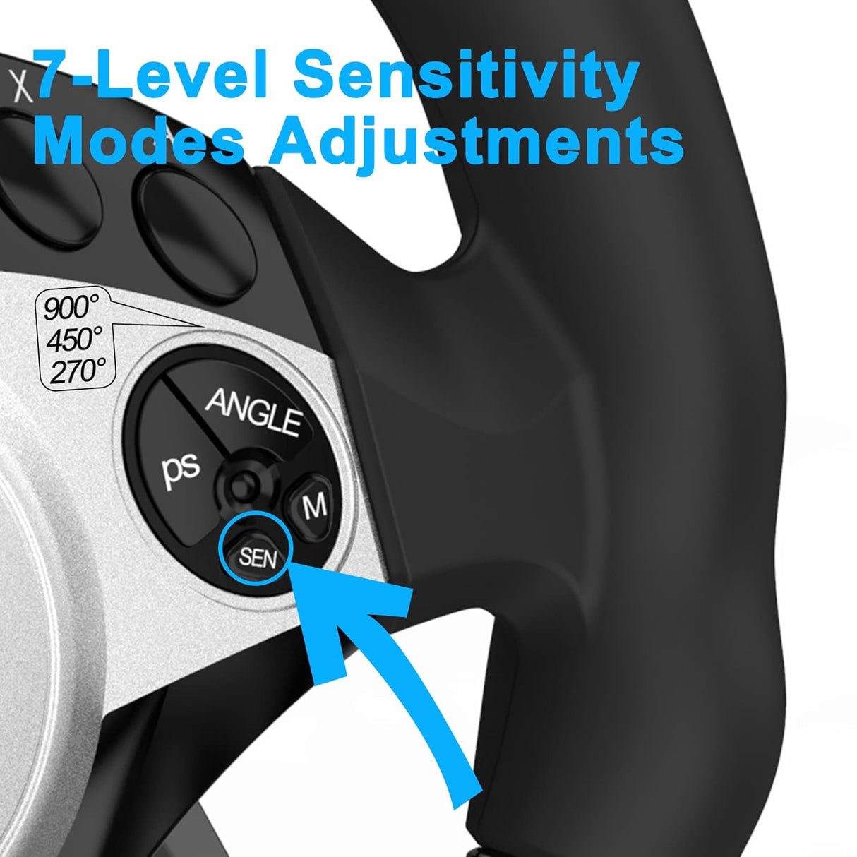 Volante NBCP 270/900° con Pedales y Vibración para Consolas