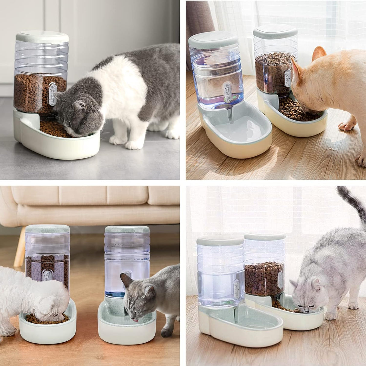 Comedero automático para gatos y dispensador de agua