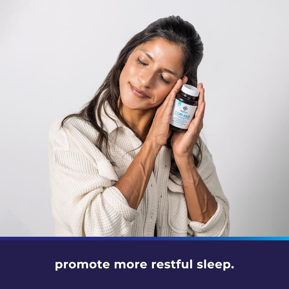 Suplemento Cortisol NuEthix - Relajación y Sueño Profundo, 60 Cápsulas