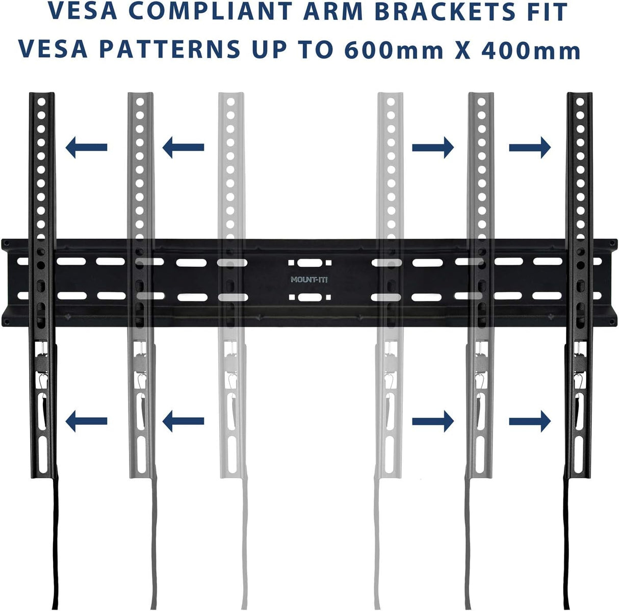Soporte de pared fijo para TV de 37-70 pulgadas, perfil 1.1