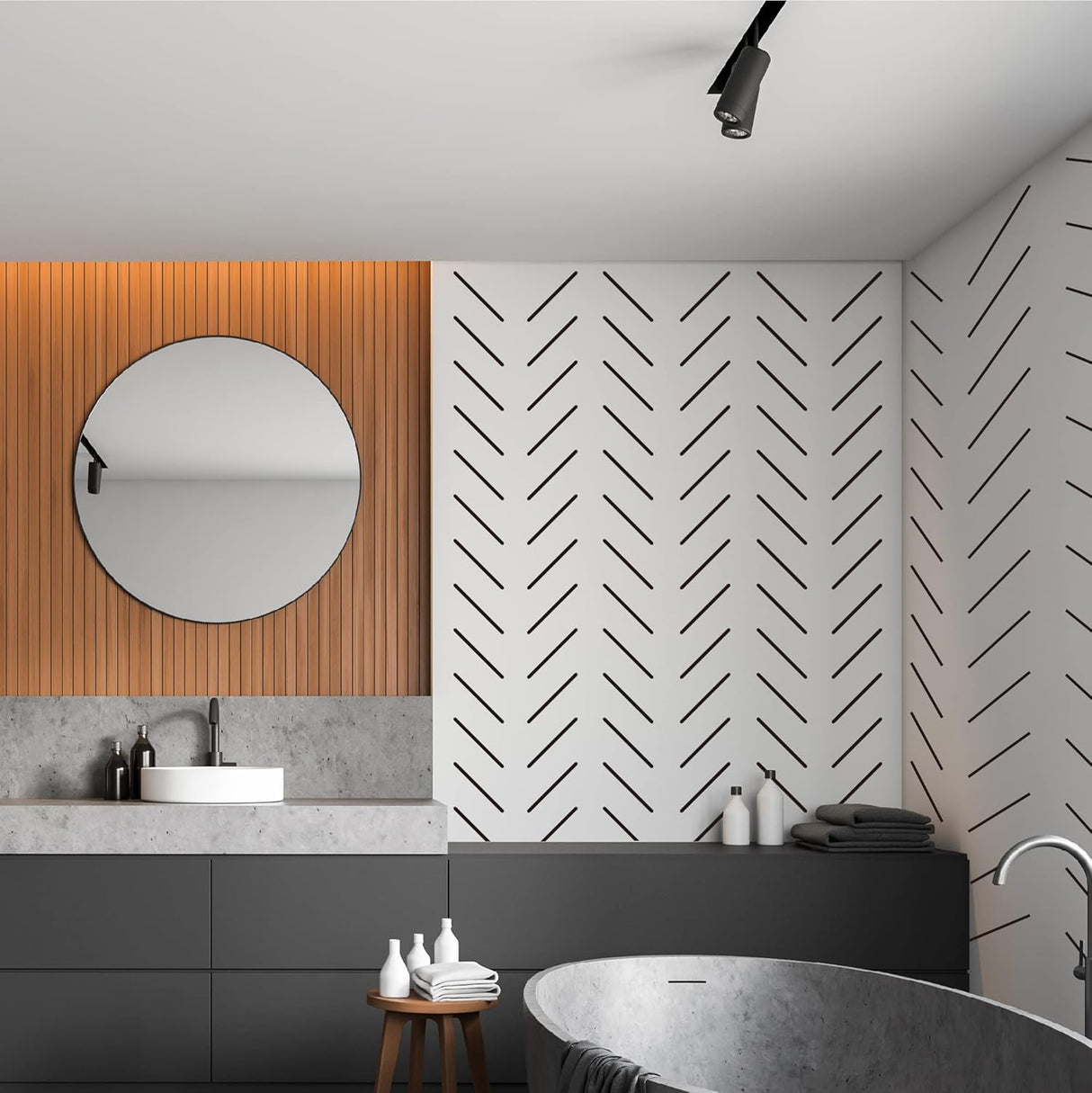 Vinilos Decorativos de Rayas, Marca Modern Boho, 300 Stripes