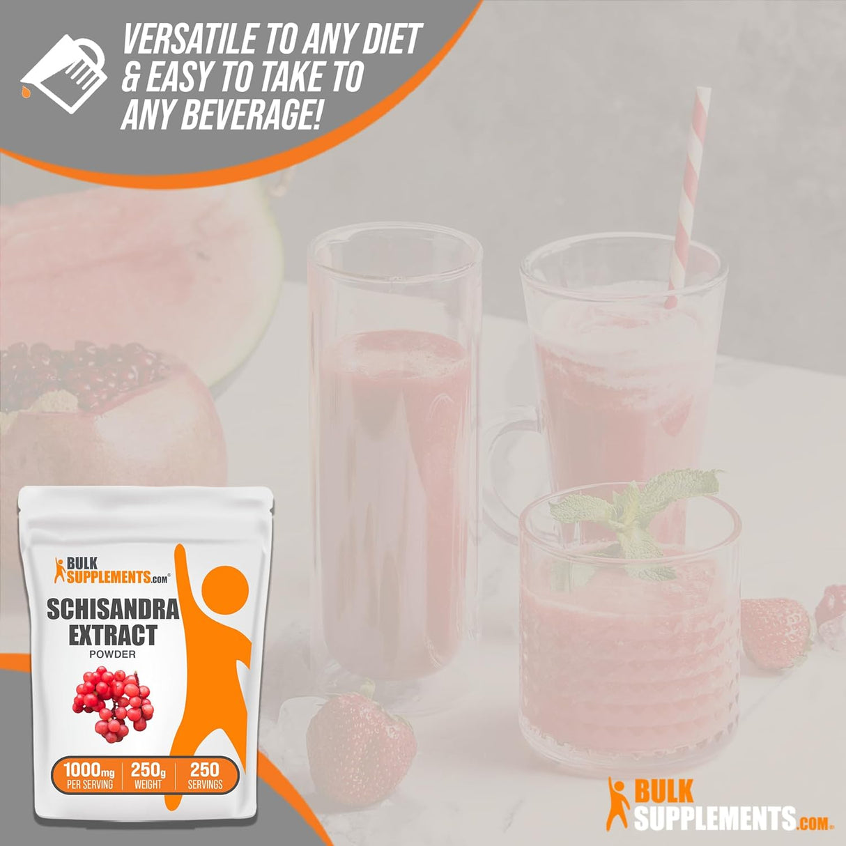 BULKSUPPLEMENTS bayas Schisandra Extracto de polvo 250 g