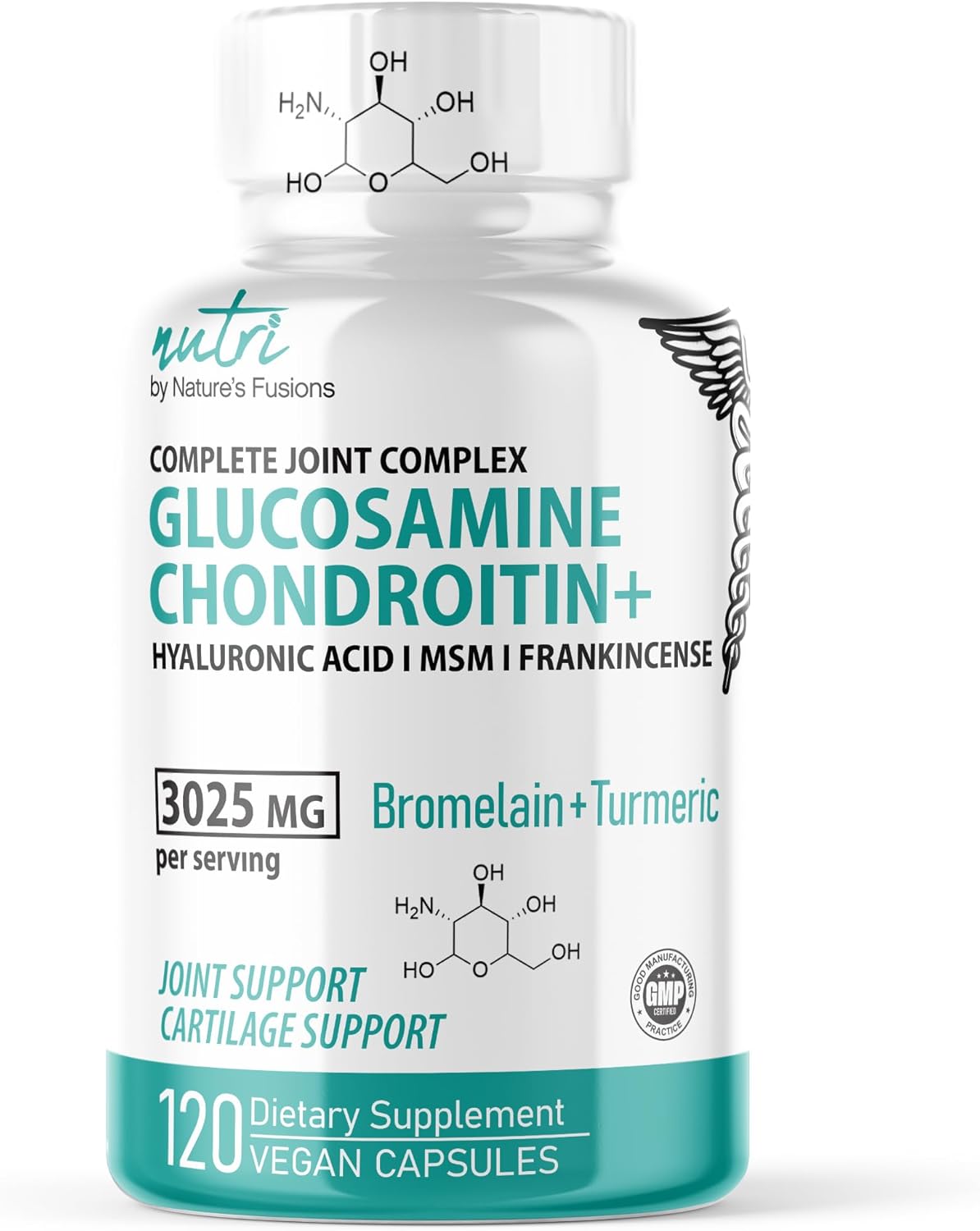 Suplemento Articular Nature's Fusions - Glucosamina 120 Caps