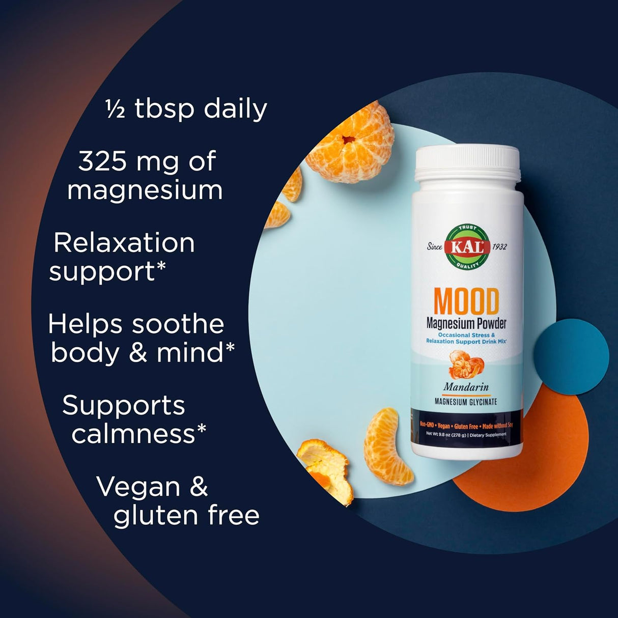 Magnesio en polvo con L-teanina Suplemento KAL