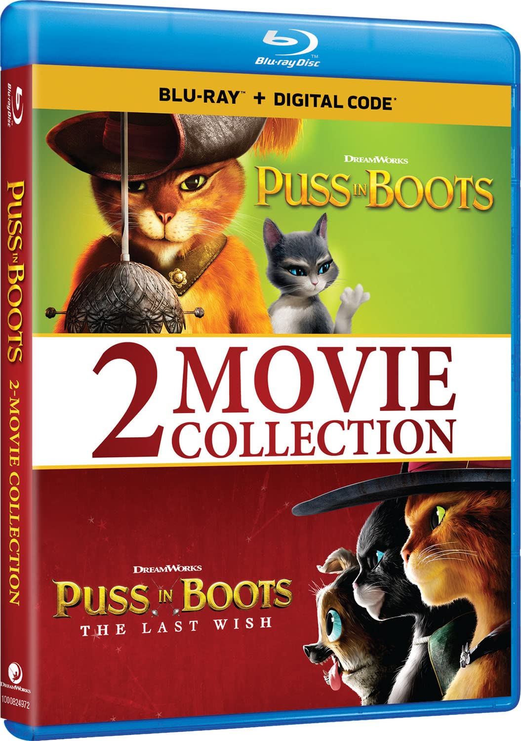 Puss in Boots 2-Movie Collection (Blu-Ray + DVD + Digital)
