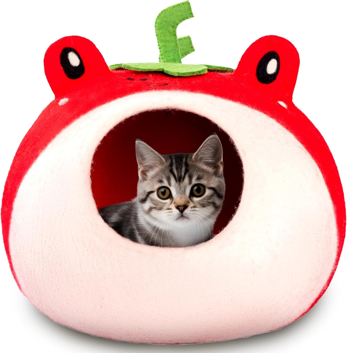 Cueva para Gatos de Lana Merino - Woolygon - Ecoamigable, Plegable