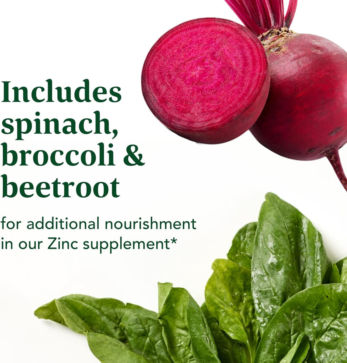 Suplemento de apoyo para la salud inmune con zinc vegano