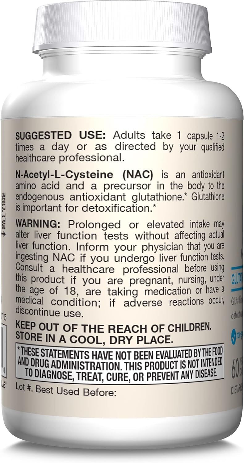 N-A-C 500 mg - Suplemento de Aminoácidos Antioxidantes