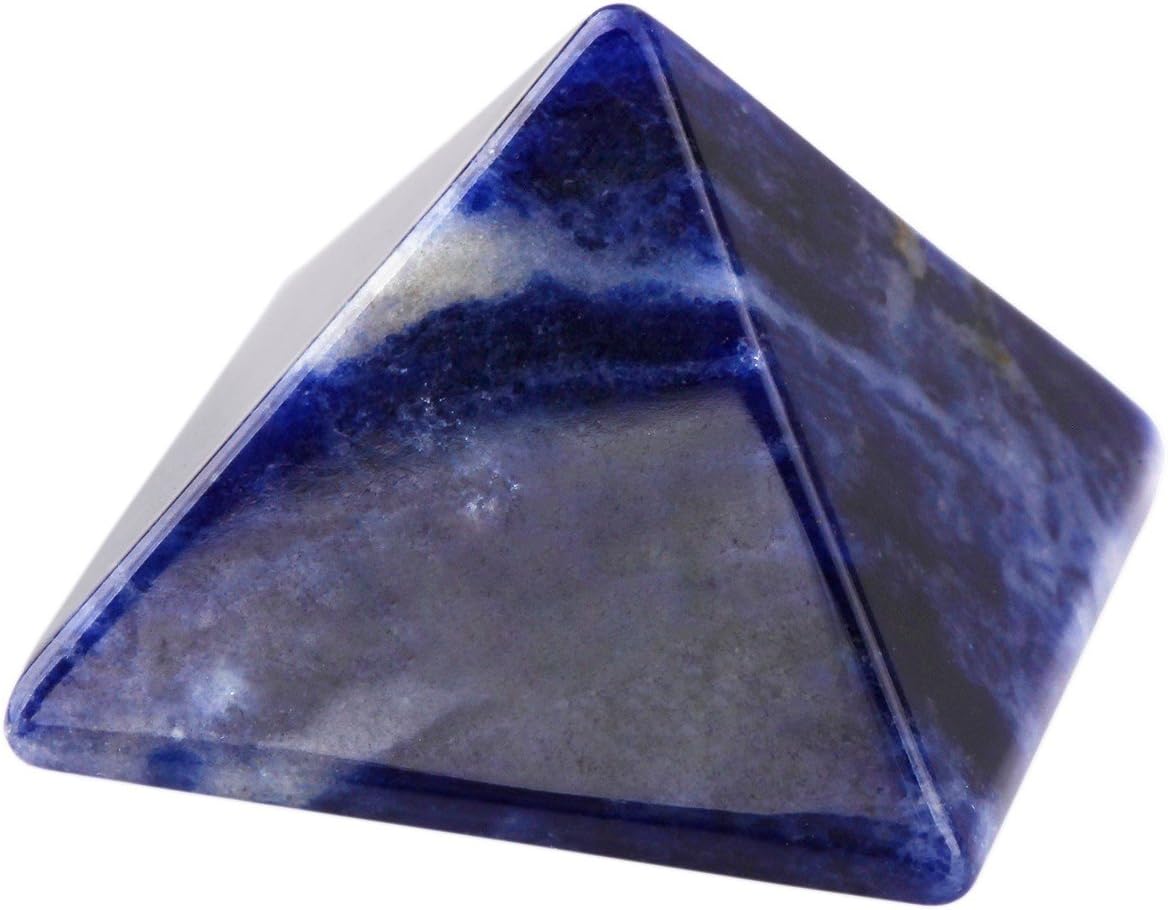 rockcloud Figura de pirámide de piedra metafísica sanadora, de cristal, cuarzo rosa, y fluorita.