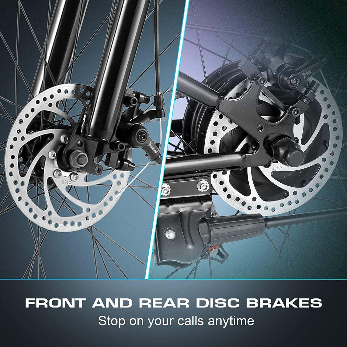 Bicicleta Eléctrica Vivi 750W Plegable, 22MPH, Modelo Commuter