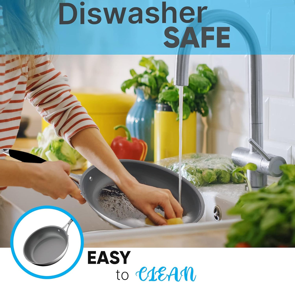 Sartén pequeña de 8 pulgadas NutriChef ACNCSSS12SFP8