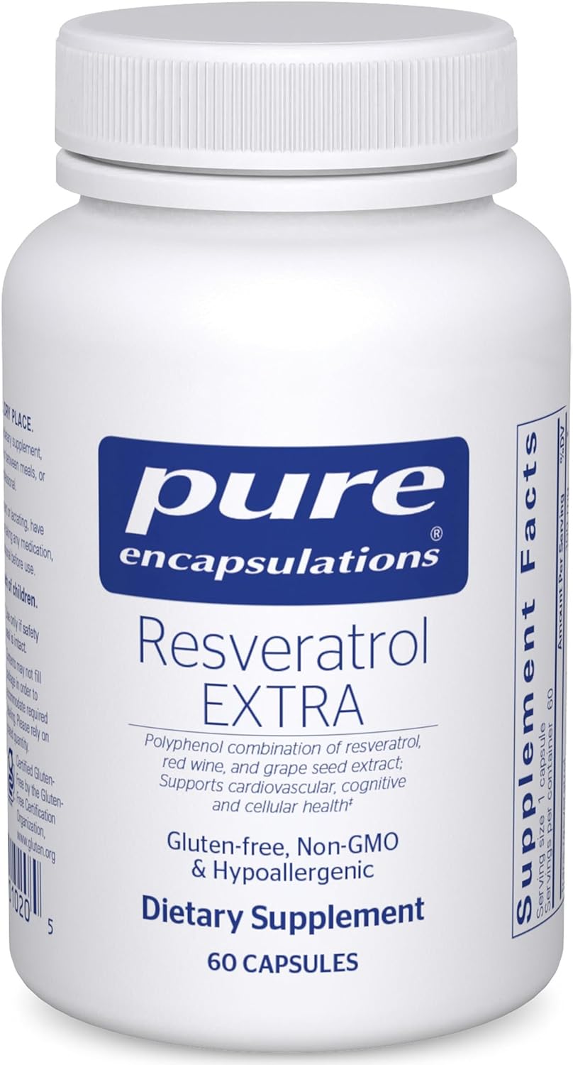 Suplemento Pure Encapsulations Resveratrol función celular