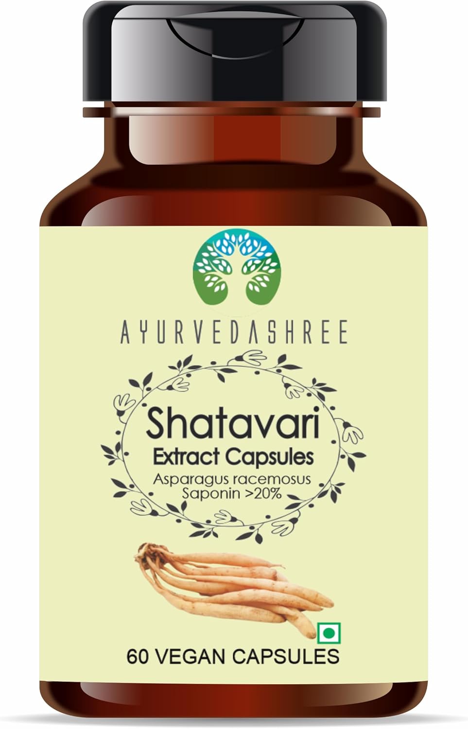 Extracto de Shatavari 500mg - 60 cápsulas vegetarianas