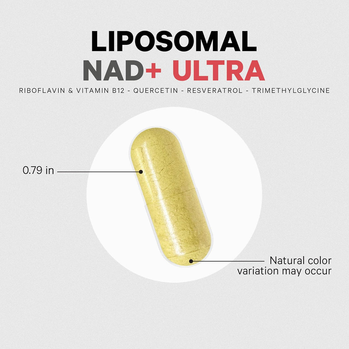 Suplemento NAD+ Liposomal con Resveratrol y Vitamina B