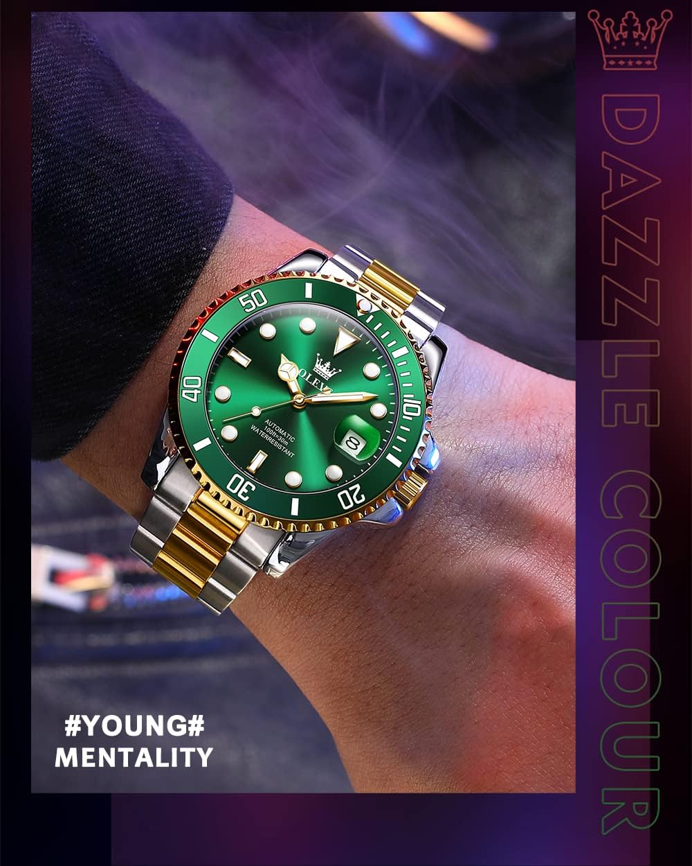 Relojes para hombre bisel giratorio de alta calidad