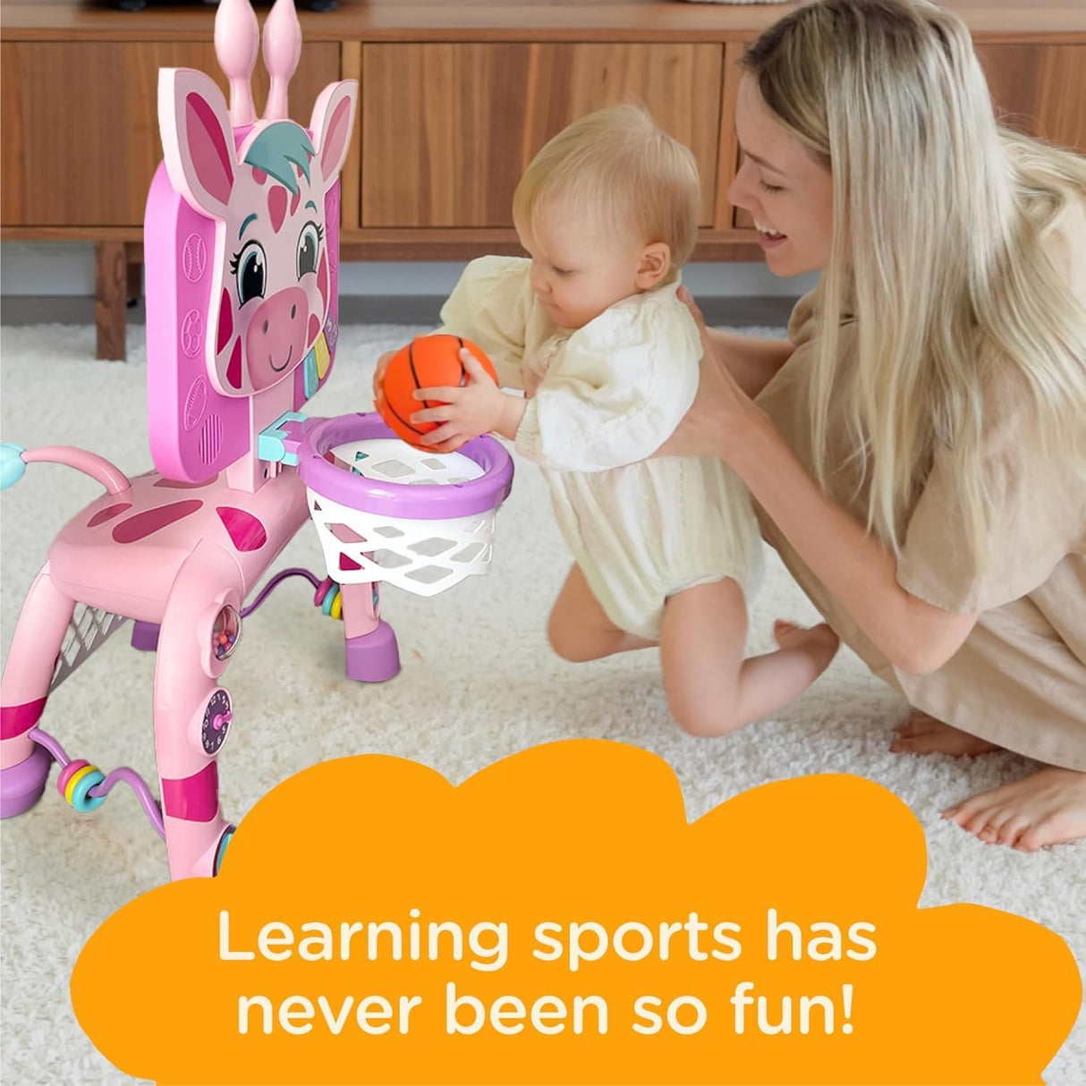 Canasta de Baloncesto y Fútbol Move2Play con Sonidos y Luces