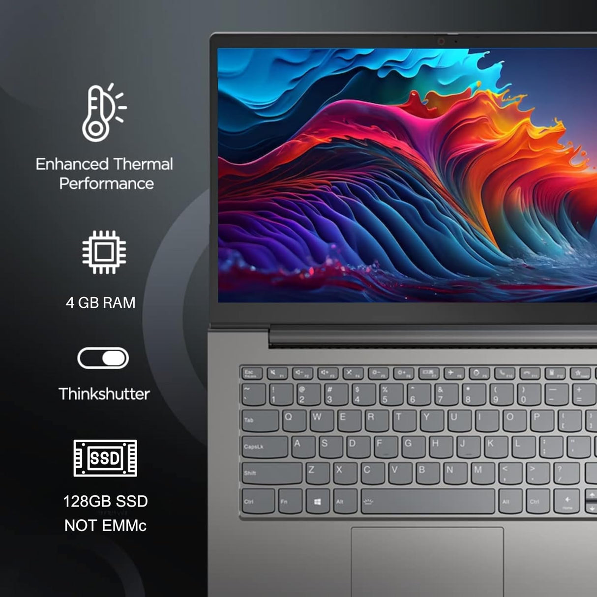 Laptop Lenovo Ideapad 14, Intel Pentium N5030, 4GB RAM