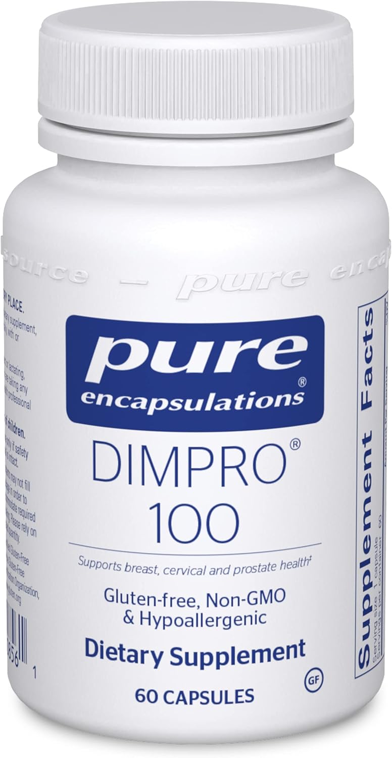 Suplemento DIMPRO 100 Pure Encapsulations para salud hormonal - 60 cápsulas