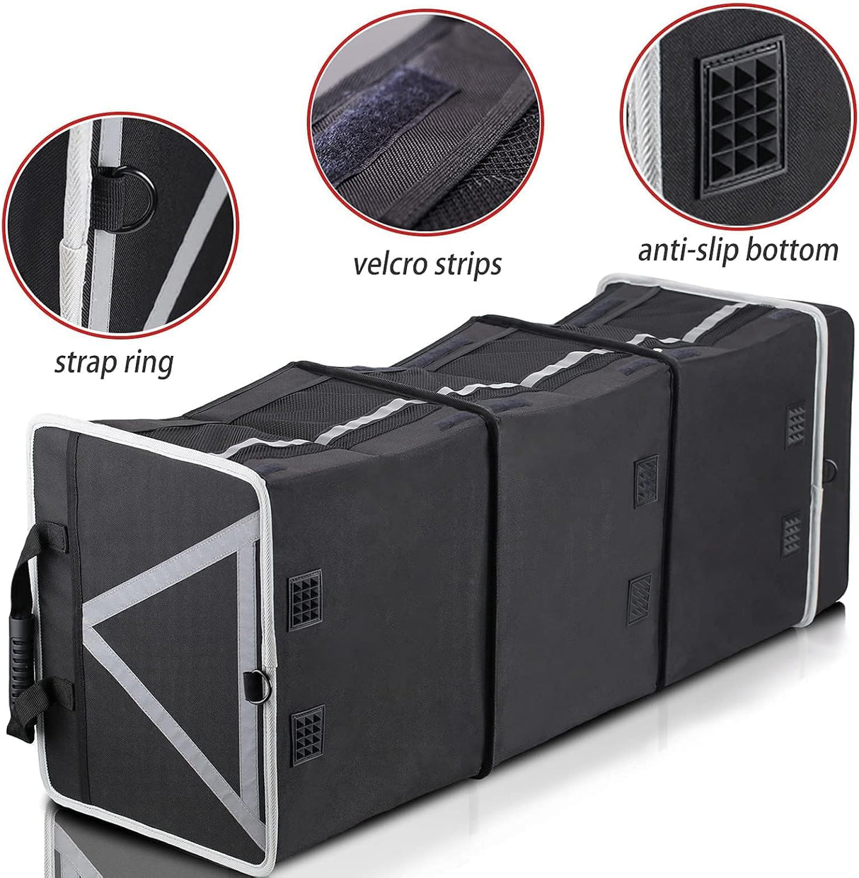 Organizador de Maletero HOMEVE Extra Grande con Enfriador, 3 Comp.