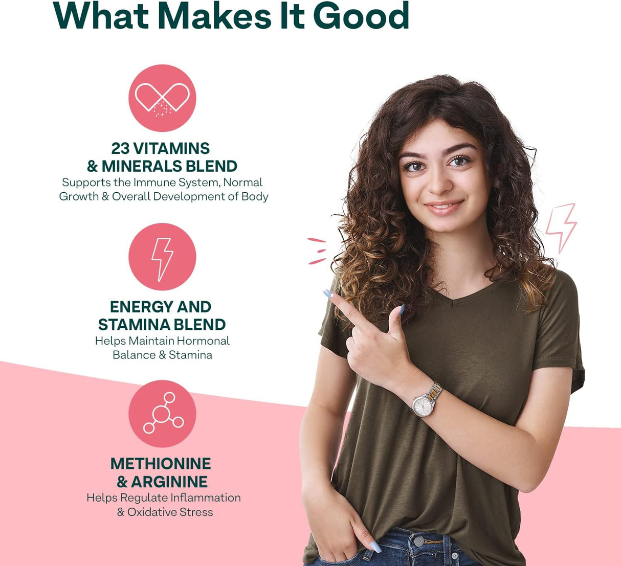 Suplemento Tabletas multivitamínicas diarias para mujer 60u