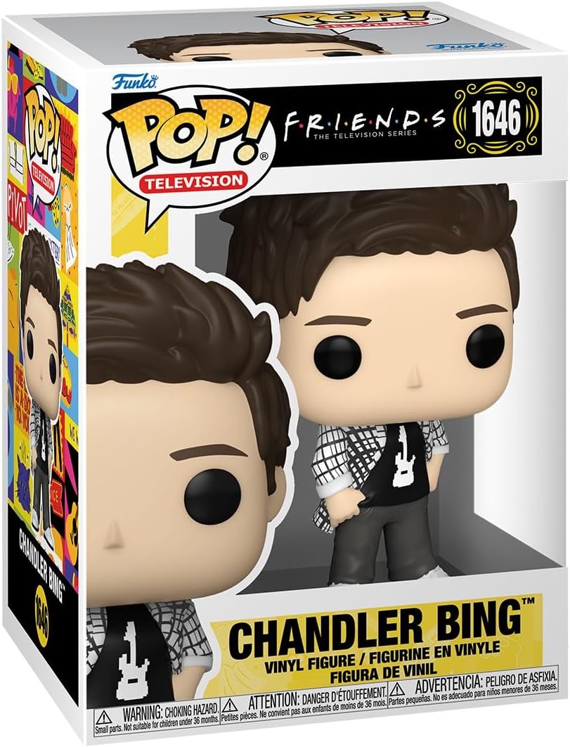 Funko POP: Friends - Chandler Bing (Universitario) - Figura Coleccionable
