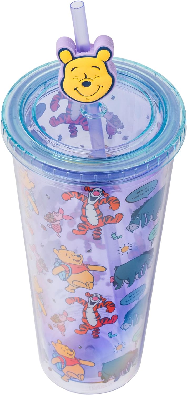 Vaso Frío de Plástico Winnie the Pooh, Silver Buffalo, 24 oz.