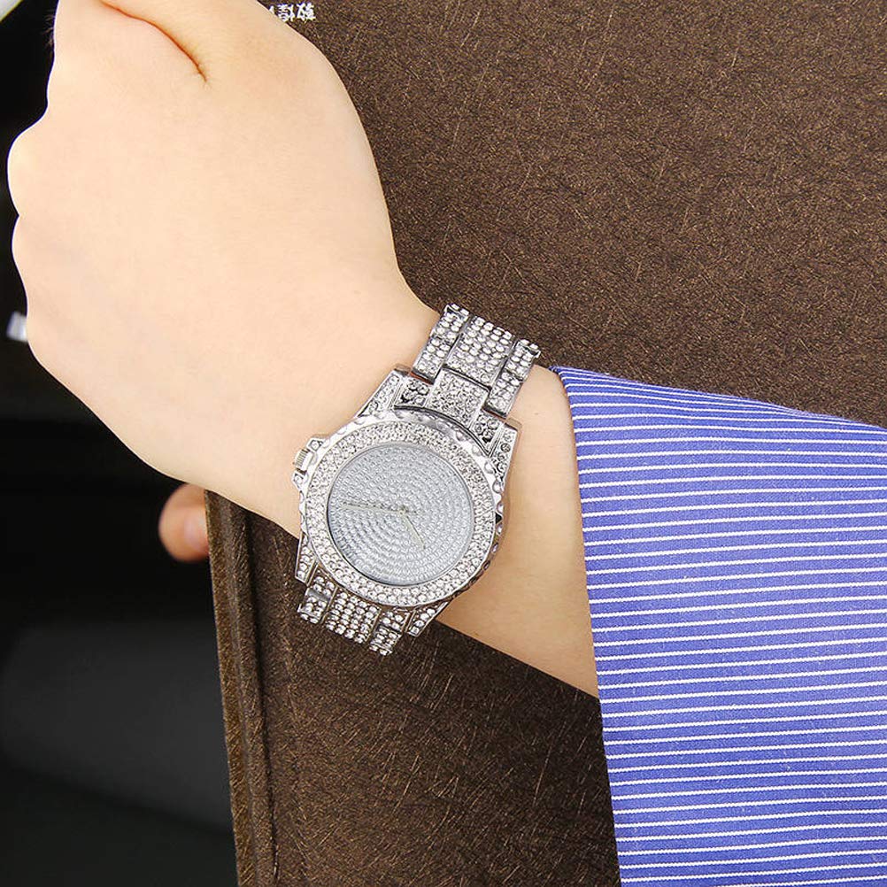 Reloj de lujo Bling Moda para mujeres Hombres