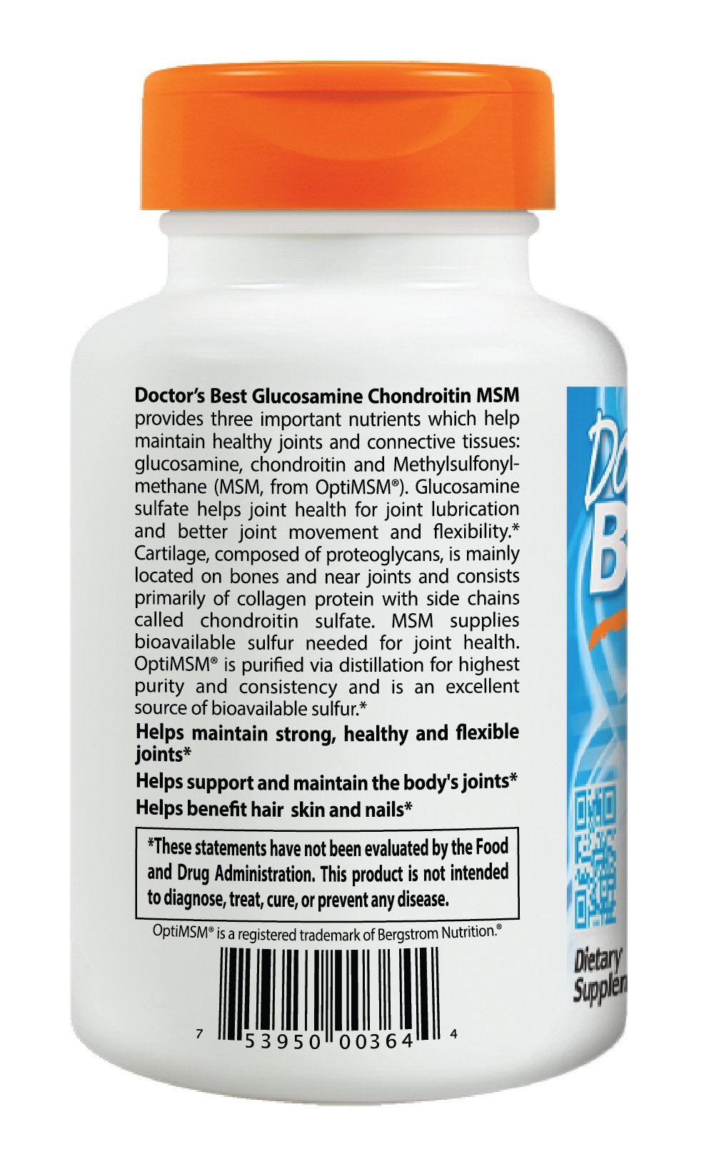 Doctor's Best Glucosamine Chondroitin MSM con OptiMSM