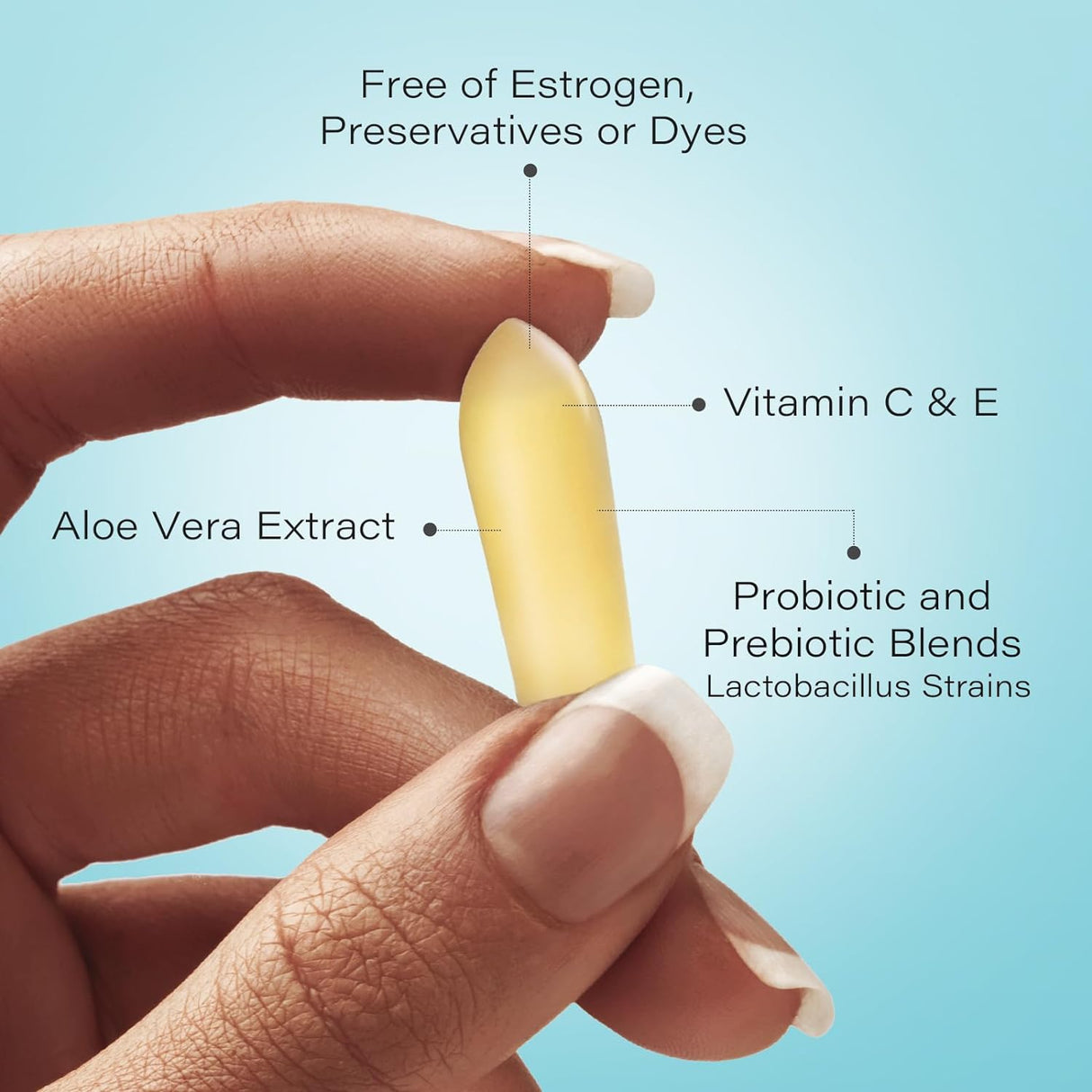 Suplemento probiótico vaginal salud femenina equilibrio pH