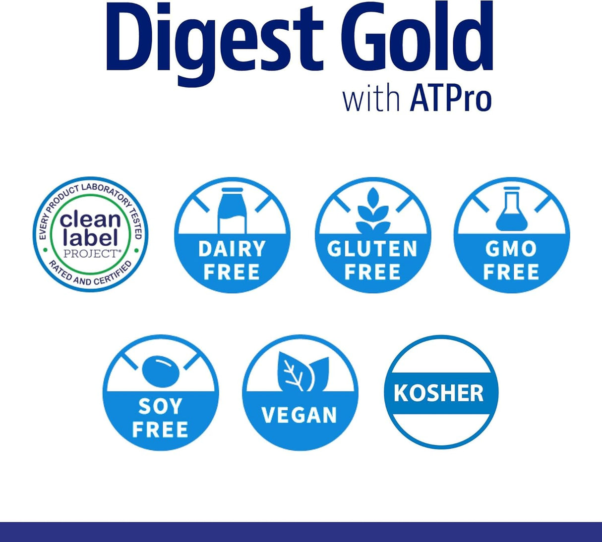 Suplemento Enzymedica Digest Gold con ATPro con enzimas