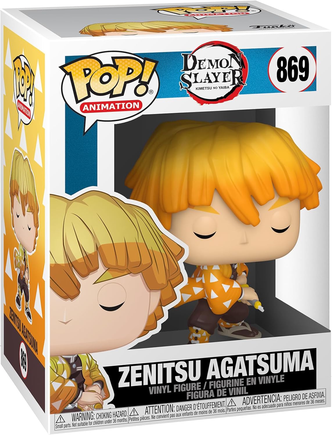 Funko POP Demon Slayer - Zenitsu Agatsuma, 3.75 pulgadas