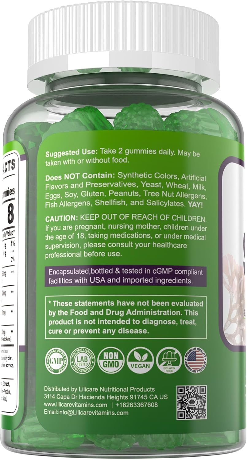 Gomitas de Sea Moss Irish para adultos y niños, 2 pack