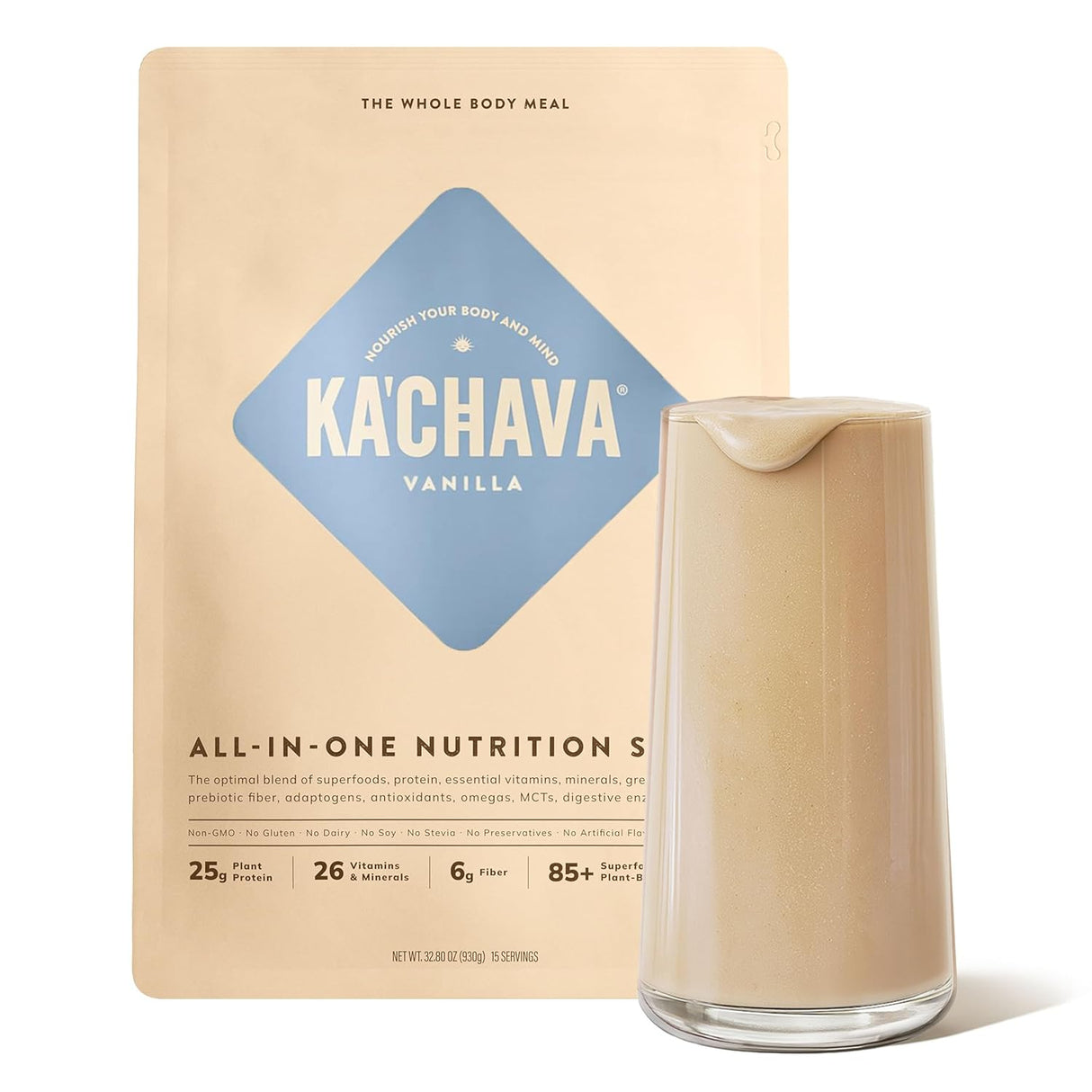 Batido de Proteínas Vegano Ka’Chava 2 lb con Superfoods y Enzimas